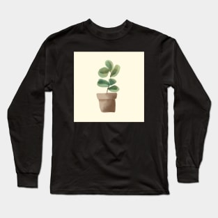 Ficus plant in a pot Long Sleeve T-Shirt